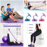 Tummy Trimmer (random Colors) – Foot Pedal Resistance Band Elastic Sit-up Pull Rope Yoga Fitness Gym – Elastic Pull Ropes