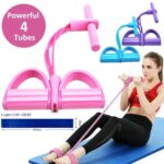 Tummy Trimmer (random Colors) – Foot Pedal Resistance Band Elastic Sit-up Pull Rope Yoga Fitness Gym – Elastic Pull Ropes