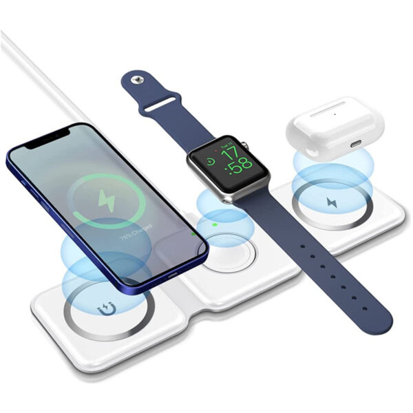 3-in-1 Magnetic Wireless Fast Charging Station