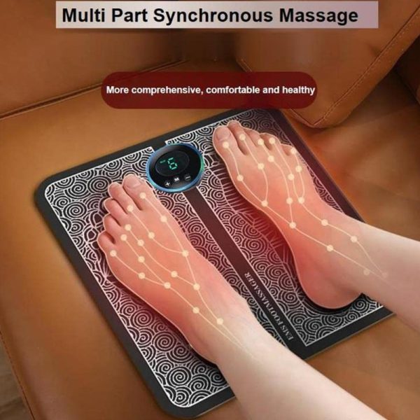 Product details of EMS Foot Massager Pad Improve Blood Circulation Relieve Ache Pain Health Care Features:1.Based on the principle of electric acupuncture, the foot massage mat adopts multi-directional foot massage to offer its users great foot physiotherapy, foot massage and acupoints stimulation. 2.This foot massager supplies : massaging, kneading, scraping, elbow pressing, acupuncture, cupping, suitable for different crowds. 3.This foot pad is helpful to relax feet, relieve pain, reduce fatigue, boost blood circulation, boost metabolism and improve your sleep. 4.Our foot mat is easy to clean and portable to carry, convenient for you to use, whenever you are watching TV, playing games, reading books or working, you can give your body a relax. A foot massager is a specialized device designed to provide relaxation and relief to tired and sore feet. Typically featuring various massage techniques, these devices aim to alleviate tension, improve circulation, and promote overall well-being allowing users to customize their experience based on personal preferences. Whether used for relaxation after a long day or to address specific foot-related discomfort, foot massagers offer a convenient and effective solution for at-home foot care.