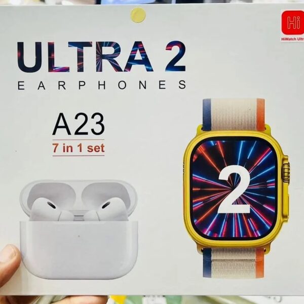 A23 (7in1 Set) Ultra 2 Smart Watch+Earphones