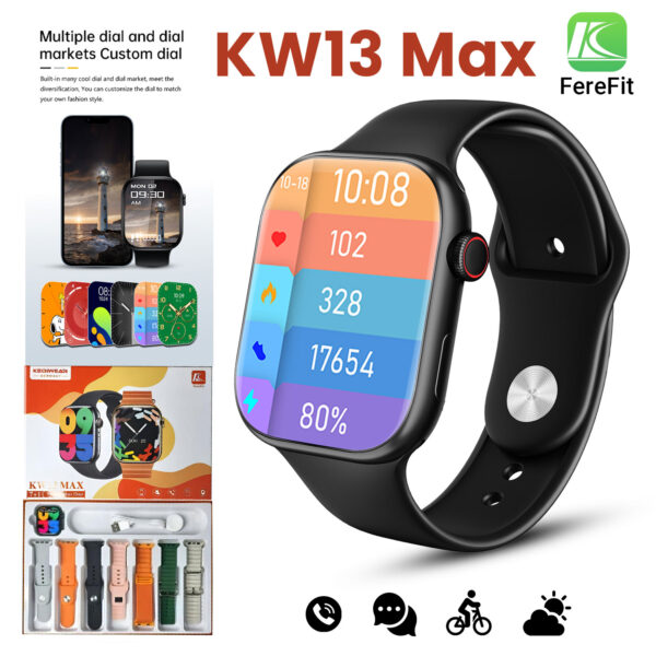 KW13 Max 2.2 Inch Full Touch Screen 7 Straps